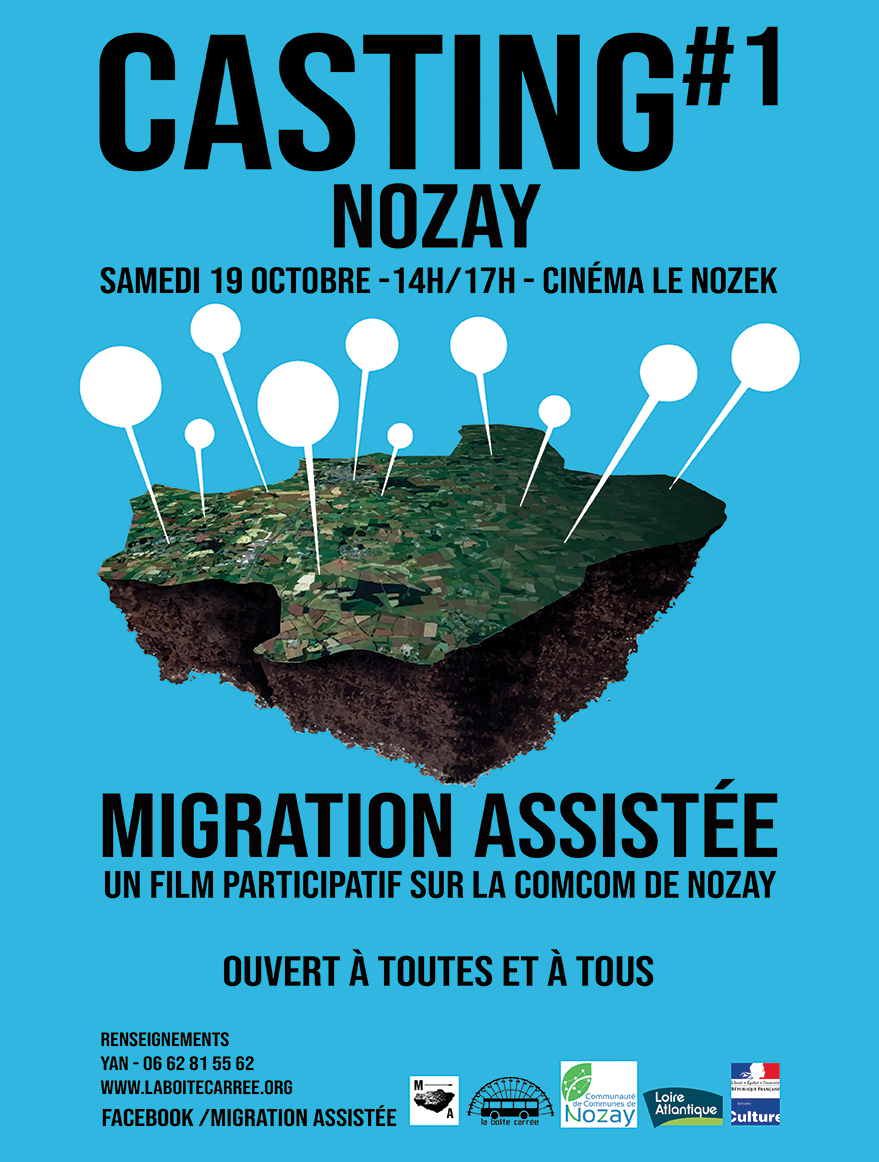 affiche du 1er casting de Migration assistée à Nozay