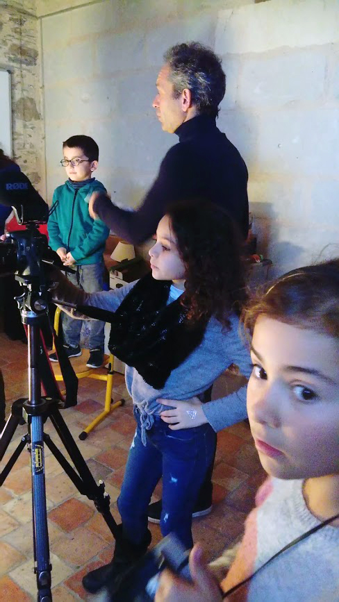 atelier de réalisation de court-métrage à l'école de Vauchrétien