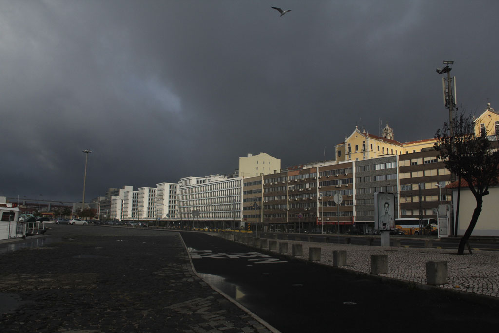 orage à Lisbonne